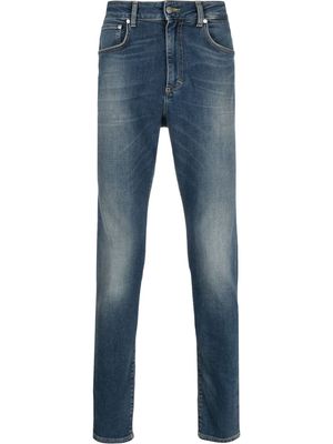 Represent faded-effect skinny jeans - Blue