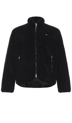 REPRESENT Fleece Zip Through in Black