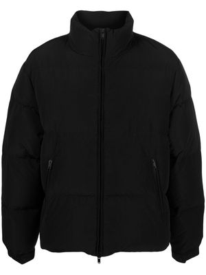 Represent funnel-neck zipped padded jacket - Black