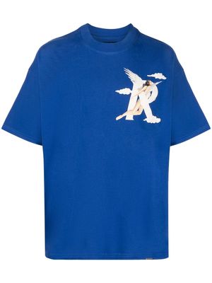 Represent graphic-print short-sleeve T-shirt - Blue