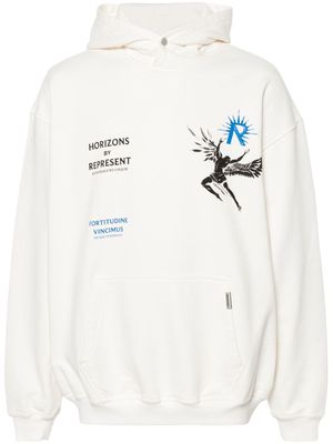 Represent Icarus cotton hoodie - White