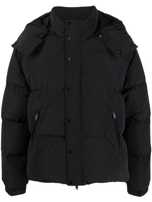 Represent Initial hooded puffer jacket - Black