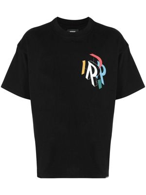 Represent logo-print cotton T-shirt - Black