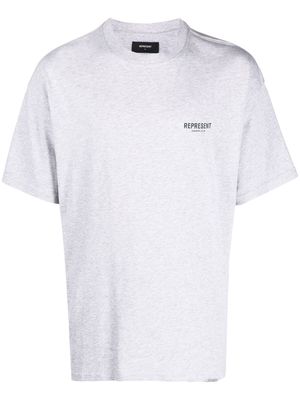Represent logo-print oversize T-shirt - Grey