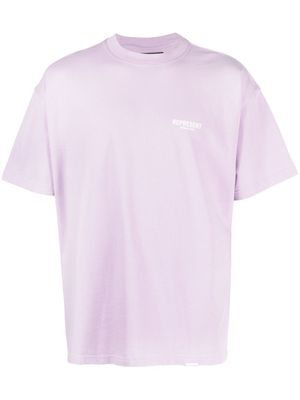 Represent logo-print shortsleeved T-shirt - Purple