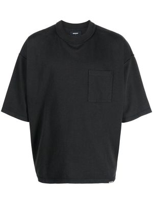 Represent mock-neck cotton T-shirt - Black