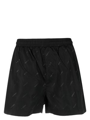 Represent monogram slip-on swim shorts - Black
