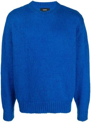 Represent oversized mohair-wool blend jumper - Blue