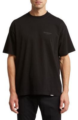 Represent Owners' Club Cotton Logo Graphic T-Shirt in Black Reflective