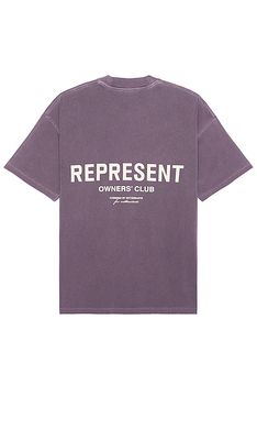 REPRESENT Owners Club T-shirt in Purple