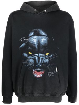 Represent Panther long-sleeve hoodie - Black