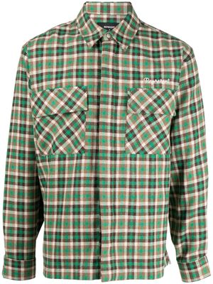 Represent plaid-check print shirt - Green
