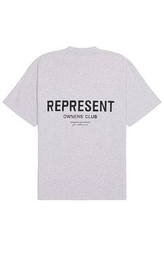 REPRESENT Represent Owners Club T-shirt in Grey