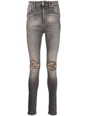 Represent ripped-detail skinny jeans - Black