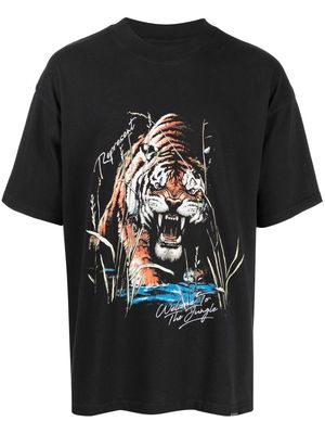 Represent Welcome to the Jungle-print cotton T-shirt - Black