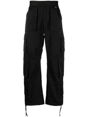 Represent wide-leg cargo trousers - Black