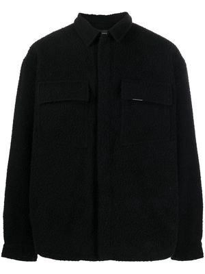 Represent wool shirt jacket - Black