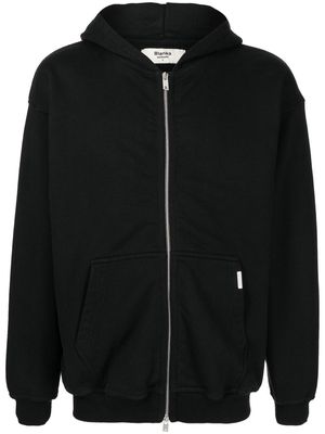 Represent zipped cotton hoodie - Black