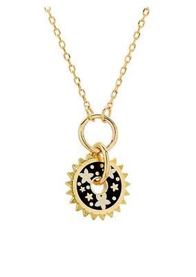 Resilience Blossoms 18K Yellow Gold Disc Necklace
