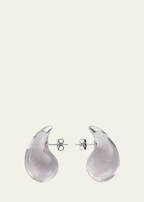Resin Sterling Silver Drop Earrings