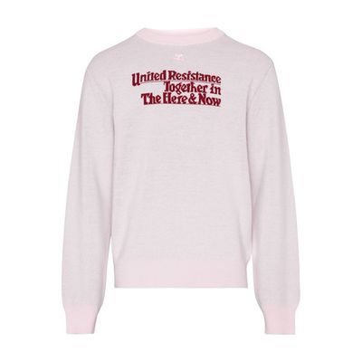 Resistance Jacquard sweater