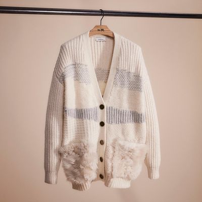 Restored Cardigan With Shearling