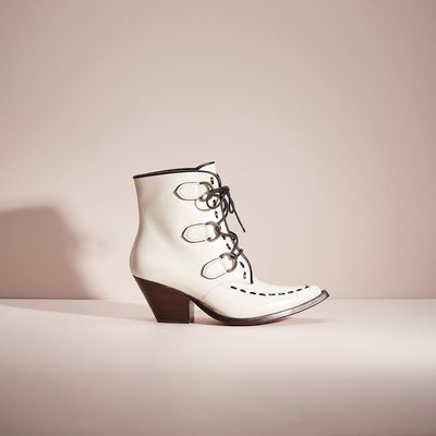 Restored Lace Up Chain Bootie