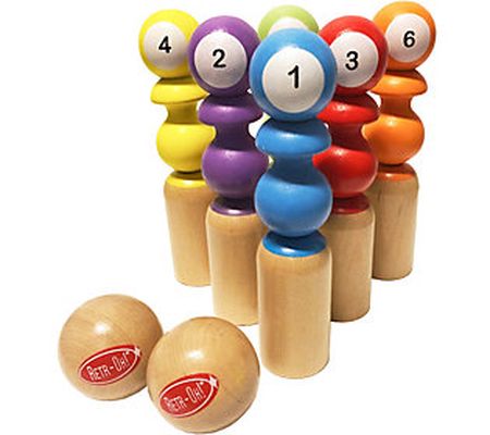 Retr-Oh Wooden Bowling Game