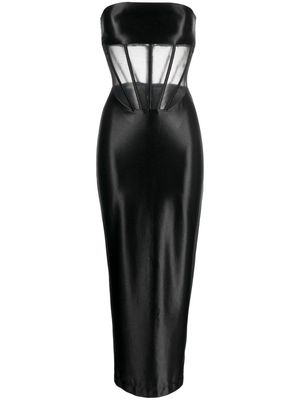 Retrofete Baila corset-style midi dress - Black