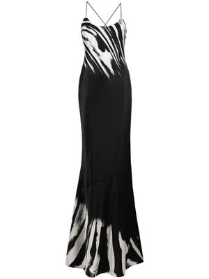 Retrofete Cami zebra-print dress - Black