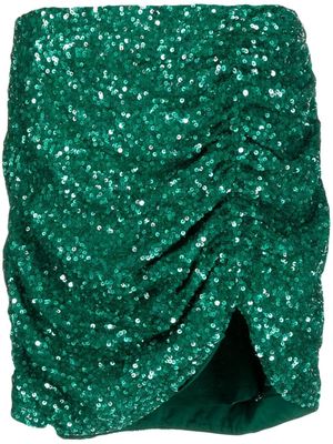 Retrofete Celestia sequin-embellished skirt - Green