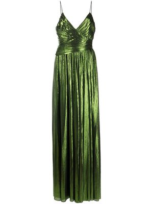 Retrofete Doss pleated gown - Green
