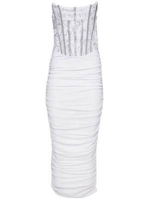 Retrofete Fae sequin-embellished midi dress - White