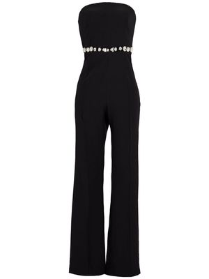 Retrofete Glenda crystal-embellished bandeau jumpsuit - Black
