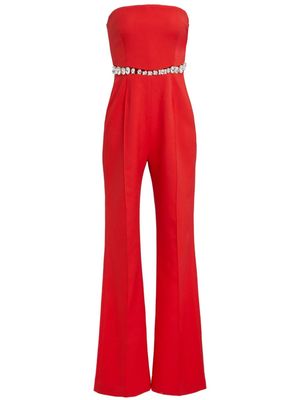 Retrofete Glenda crystal-embellished jumpsuit - Red