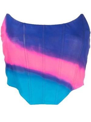 Retrofete graphic-print corset top - Multicolour