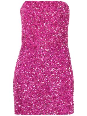 Retrofete Heather sequin-embellished off-shoulder minidress - Pink