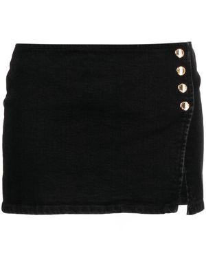 Retrofete high-waisted denim skirt - Black
