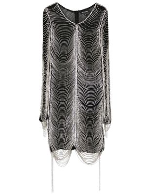Retrofete Jacqueline crystal-embellished minidress - Black