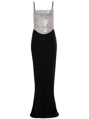 Retrofete Jazlyn crystal-embellished maxi dress - Black