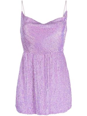 Retrofete Jill sequin-embellished minidress - Purple