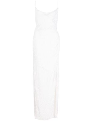 Retrofete Katya sequin-embellished gown - White