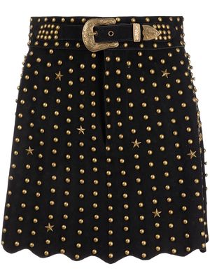 Retrofete Kirk stud-detail mini skirt - Black