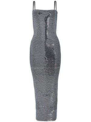 Retrofete Kyree embellished-knit dress - Silver