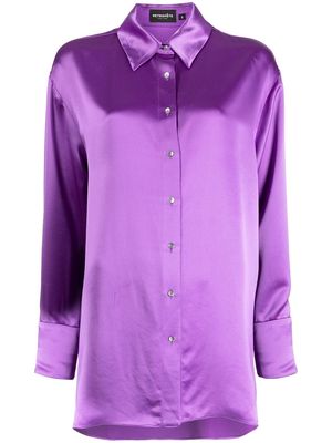 Retrofete long-line shirt - Purple