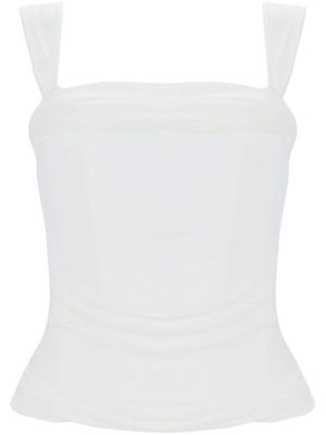 Retrofete Lowis square-neck top - White