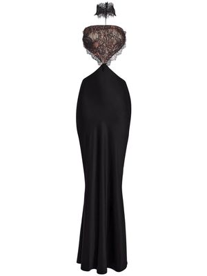 Retrofete Lucie lace cut-out gown - Black