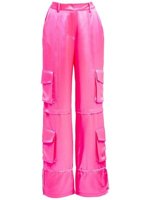 Retrofete Mar satin cargo pants - Pink