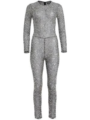 Retrofete Marcel sequinned jumpsuit - Silver