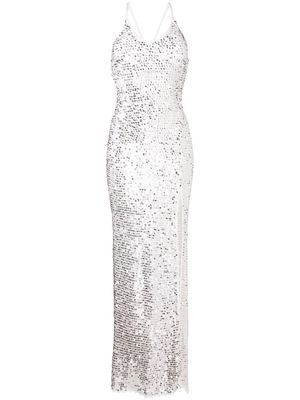 Retrofete Marie sequin-embellished gown - White